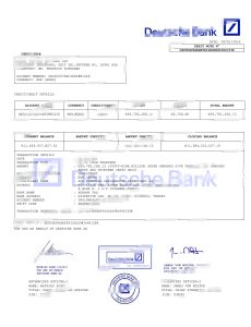德意志银行借记单模板（Word 和 PDF 格式）Deutsche Bank Debit Note Template in Word And PDF Format-帮司令