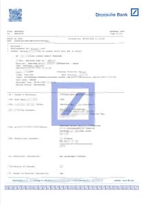德意志银行对账单Deutsche Bank Statement-帮司令