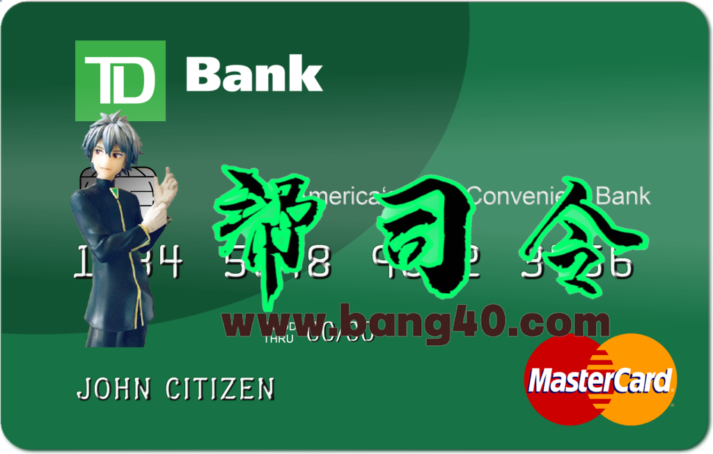 美国道明银行万事达卡 PSD 模板