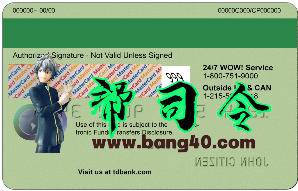 图片[2]-美国道明银行万事达卡 PSD 模板