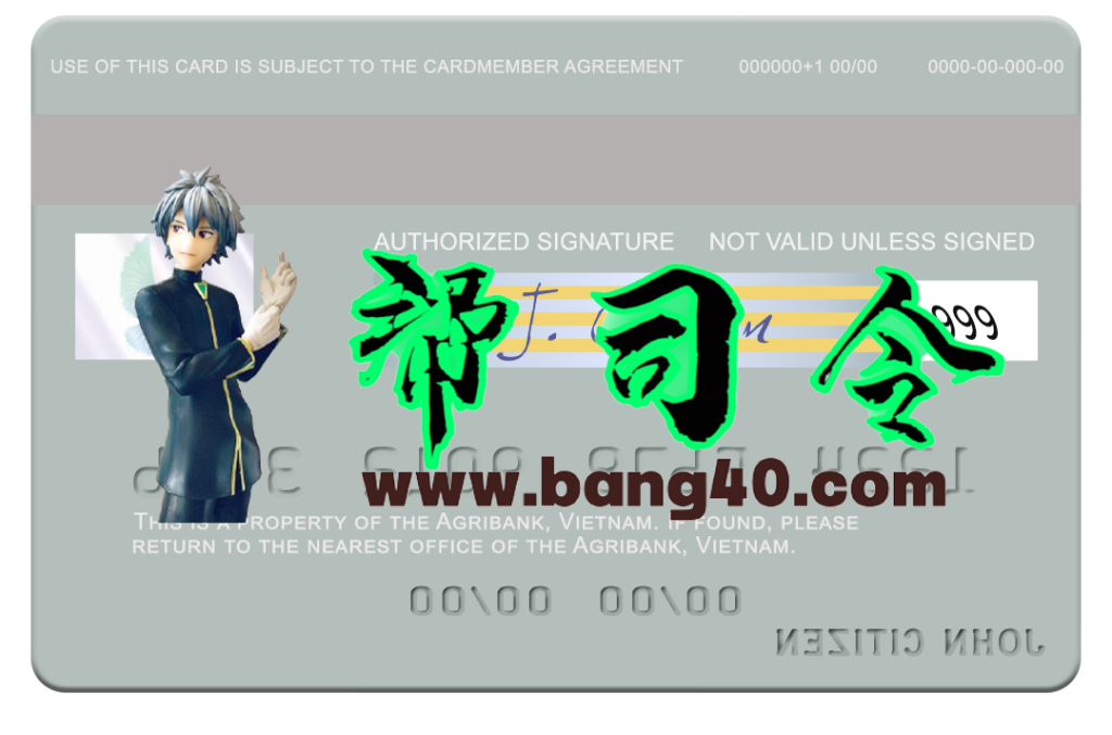 图片[2]-越南农业银行 Visa 借记卡 PSD 模板