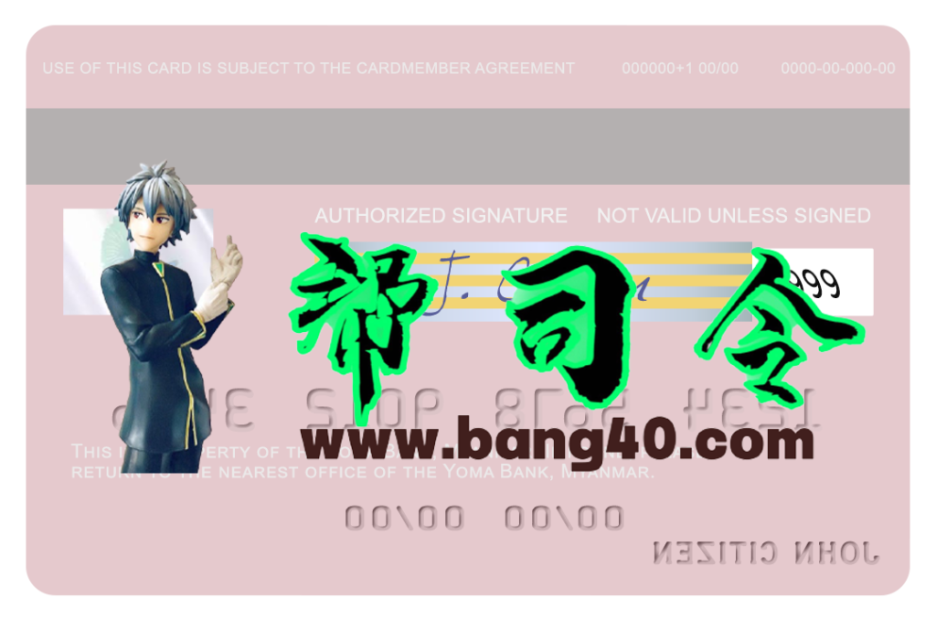 图片[2]-缅甸 Yoma 银行有限公司 Visa 借记卡 PSD 模板