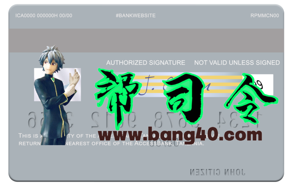 图片[2]-坦桑尼亚 AccessBank Visa 借记卡 PSD 模板