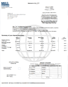 美国海军联邦银行对账单 Word 和 PDF 模板（9 页）USA Navy Federal Bank Statement Word And PDF Template (9 Pages)-帮司令