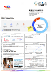 西班牙 TotalEnergies 能源账单模板（Word 和 PDF 格式）TotalEnergies Energy Bill Template for Spain in word and pdf format-帮司令