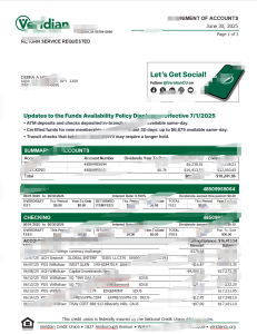 美国 Veridian 会计报表模板（Word 和 PDF 格式）USA Veridian Statement of Accounts Template in word and pdf format-帮司令