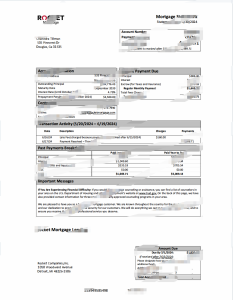 美国火箭抵押贷款报表 Word和pdf格式模板USA Rocket Mortgage Statement Template in word and pdf format-帮司令