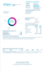 美国 Cooper 先生抵押贷款声明模板(Word 和 PDF 格式)United States Mr. Cooper Mortgage Statement Template in word and pdf format-帮司令