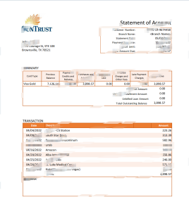 美国 SunTrust 银行对账单 Word 和 PDF 模板版本 2USA SunTrust Bank Statement Word And PDF Template Version 2-帮司令