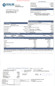 美国 CENLAR 抵押贷款声明模板（Word 和 PDF 格式）United States CENLAR Mortgage Statement Template in word and pdf format-帮司令