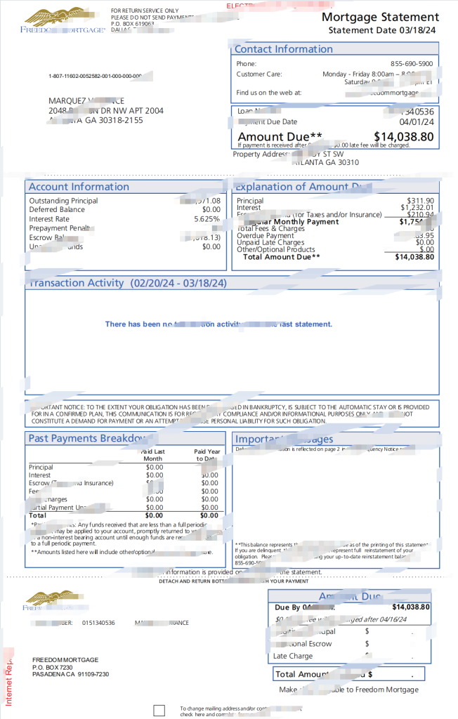 美国自由抵押贷款声明模板（Word 和 PDF 格式）