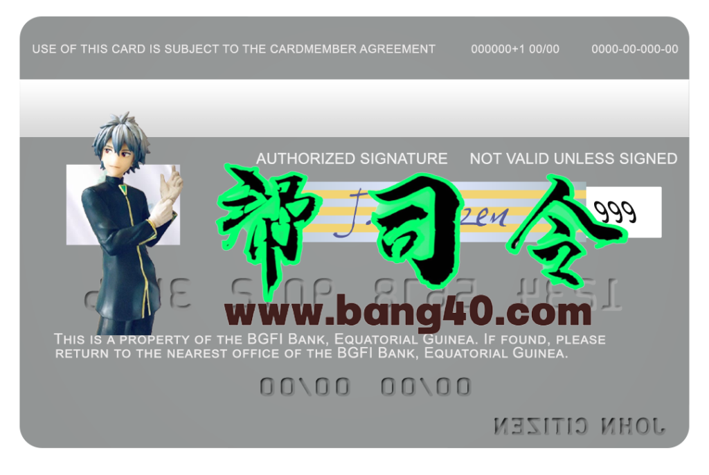 图片[2]-赤道几内亚 BGFI 银行 Visa 借记卡 PSD 模板