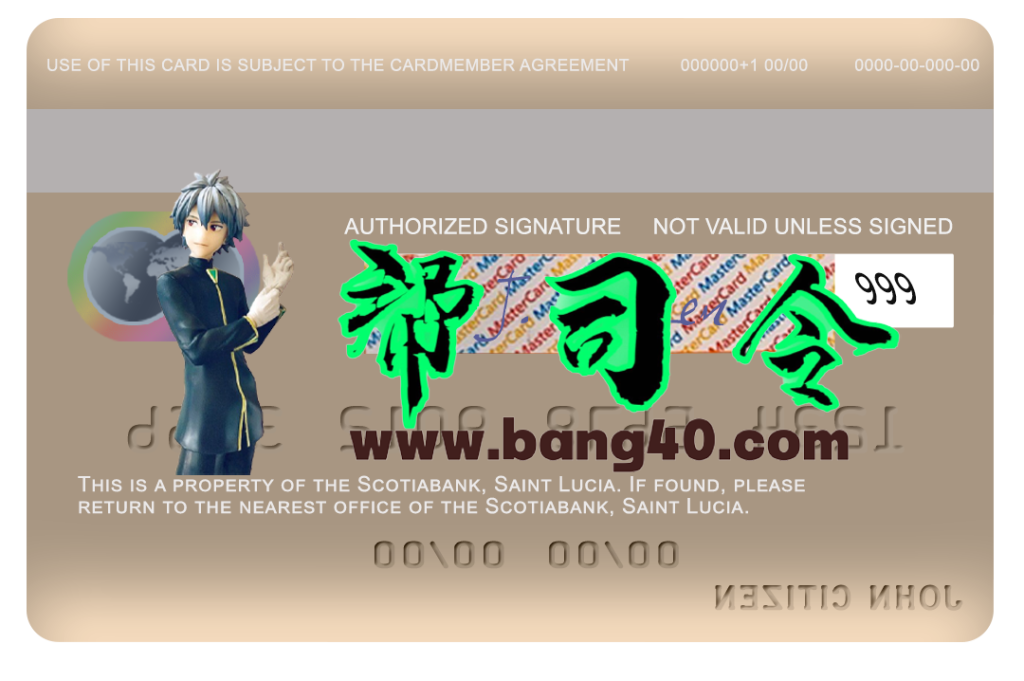 图片[2]-圣卢西亚丰业银行万事达信用卡PSD模板