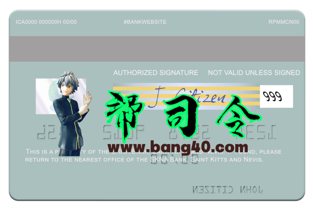 图片[2]-圣基茨和尼维斯 SKNA 银行 Visa 借记卡 PSD 模板