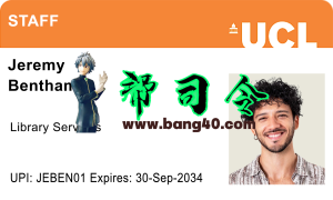 伦敦大学学院学生证PSD模板University College London Student ID Card PSD Template-帮司令