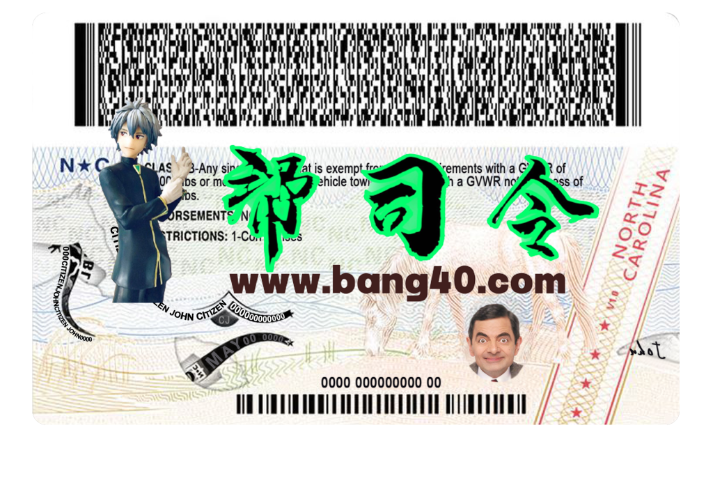 图片[2]-北卡罗来纳州驾驶执照 PSD 模板（2024 年至今）
