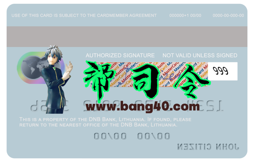 图片[2]-立陶宛DNB银行万事达信用卡PSD模板Lithuania DNB Bank MasterCard Credit Card PSD Template-帮司令