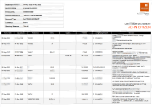 尼日利亚GTBank对账单Word和PDF模板版本2Nigeria GTBank Statement Word And PDF Template Version 2-帮司令