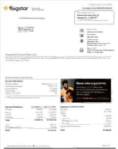 美国旗星抵押贷款报表模板 word和pdf格式United States Flagstar Mortgage Statement Template in word and pdf format-帮司令