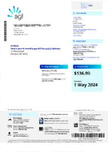 澳大利亚AGL可编辑电费账单模板，提供Word和PDF格式，共4页Australia AGL Editable Electricity Bill Template in Word and PDF formats 4 page-帮司令