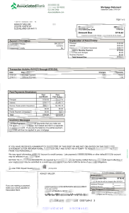 美国联合银行抵押贷款声明模板（Word 和 PDF 格式）United States Associated Bank Mortgage Statement Template in word and pdf format-帮司令