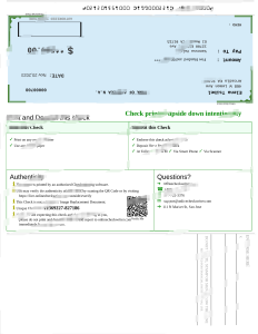 美国银行支票模板（Word 和 PDF 格式）United States Bank of America Cheque Template in word and pdf format-帮司令