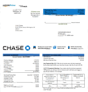 美国大通银行信用卡账单 Word 和 PDF 模板USA Chase bank Credit Card Statement Word And PDF Template-帮司令