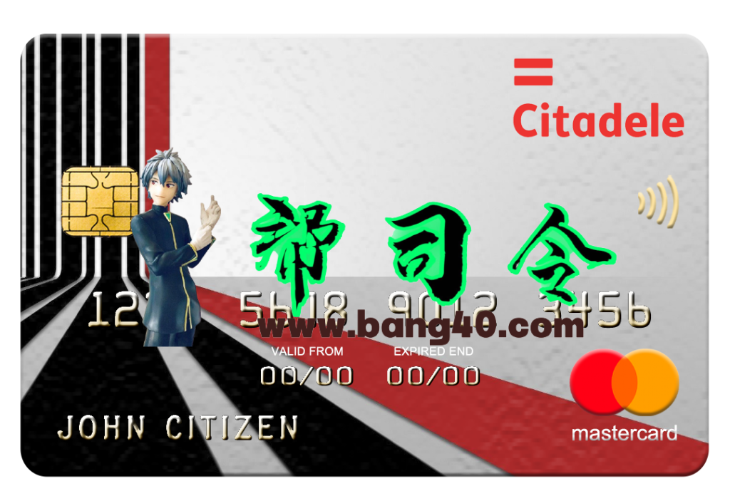 立陶宛 Litva Citadele 银行万事达卡 PSD 模板