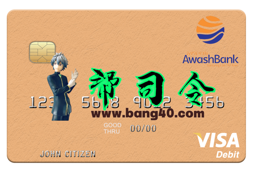 埃塞俄比亚阿瓦什国际银行Visa借记卡PSD模板