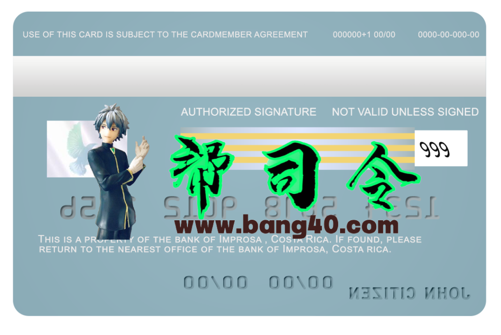 图片[2]-哥斯达黎加 Improsa 银行 Visa 信用卡 PSD 模板