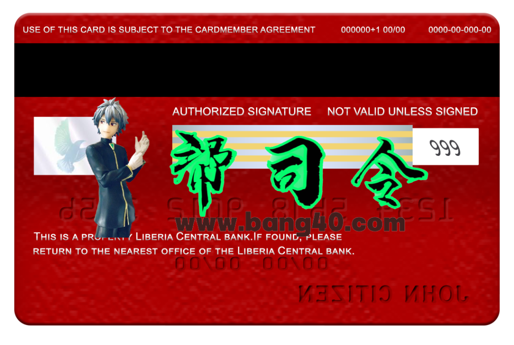 图片[2]-利比里亚中央银行 Visa 经典卡 PSD 模板