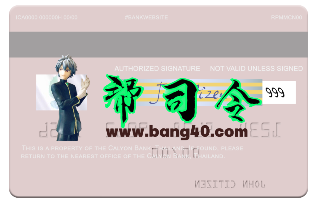 图片[2]-泰国 Calyon 银行 Visa 借记卡 PSD 模板