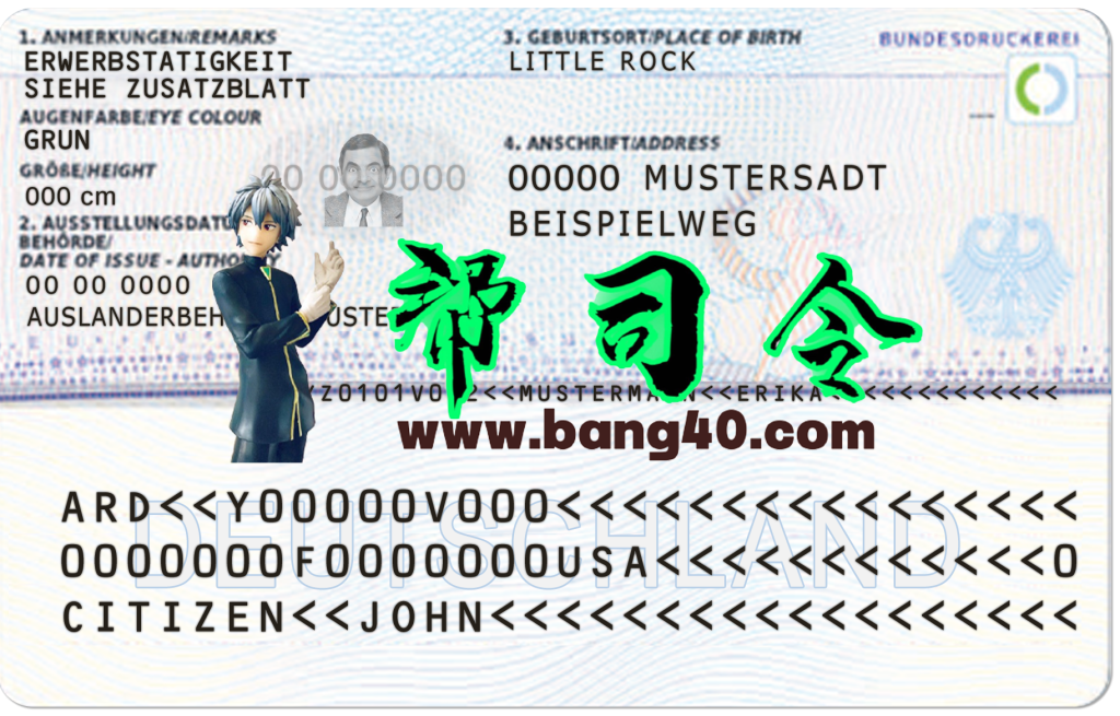 图片[2]-德国居留许可卡 PSD 模板 V2