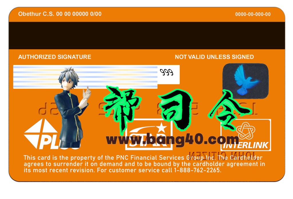 图片[2]-美国 PNC 银行 Visa 借记卡 PSD 模板