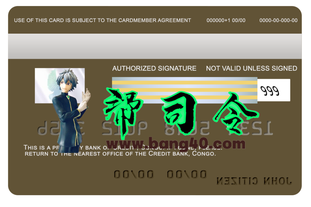 图片[2]-刚果信贷银行 Visa 信用卡 PSD 模板