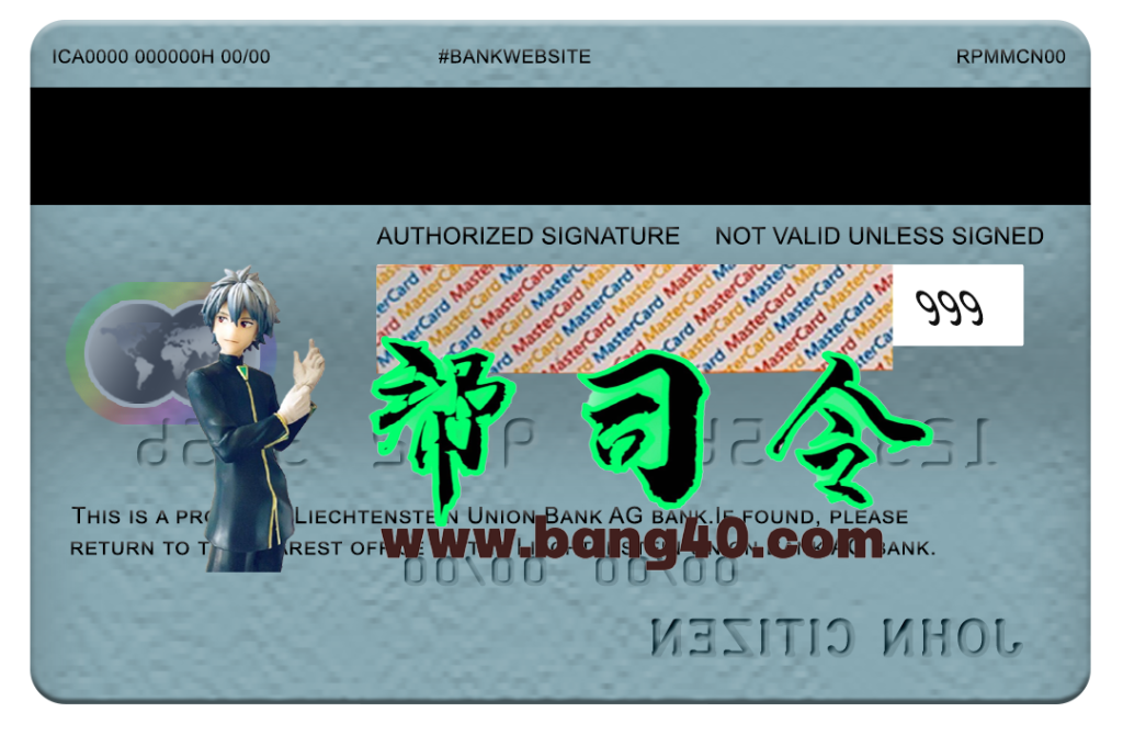 图片[2]-列支敦士登联合银行万事达卡 PSD 模板