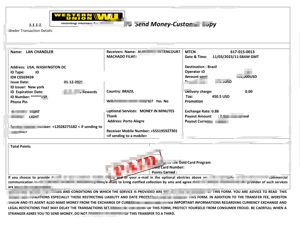 汇款收据模板（Word 和 PDF 格式）
