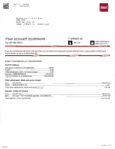 美国北卡罗来纳州 BBT 公司银行对账单模板USA North Carolina BBT Corp. Bank Statement Template-帮司令