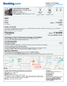 法国酒店预订确认模板（Word 和 PDF 格式）France Hotel Booking Confirmation Template in word and pdf format-帮司令