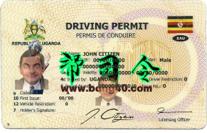 乌干达驾驶执照 PSD 模板Uganda Driving License PSD Template-帮司令