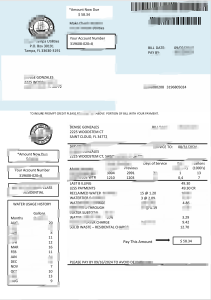 美国佛罗里达州公用事业账单模板（Word 和 PDF 格式）USA Florida Utilities Bill Template in word and pdf format-帮司令