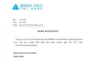乔治亚州TBC银行推荐信模板Georgia TBC Bank Reference Letter Template-帮司令