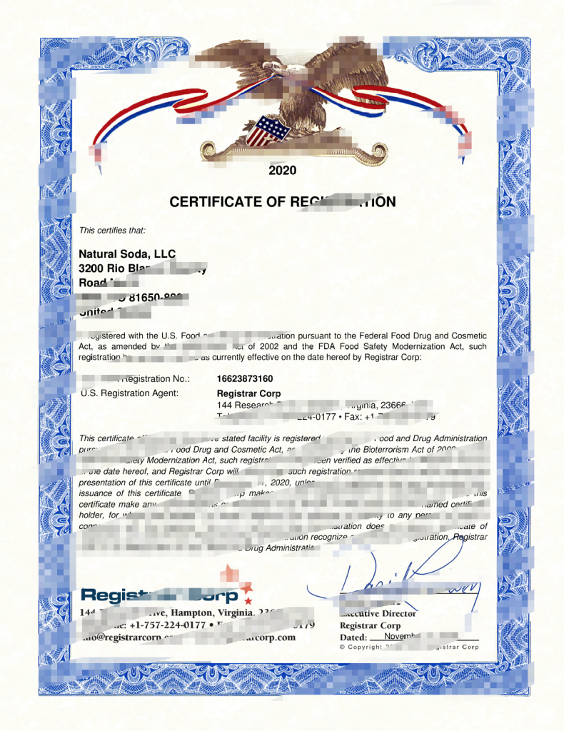 美国注册证书 Word 和 PDF 模板