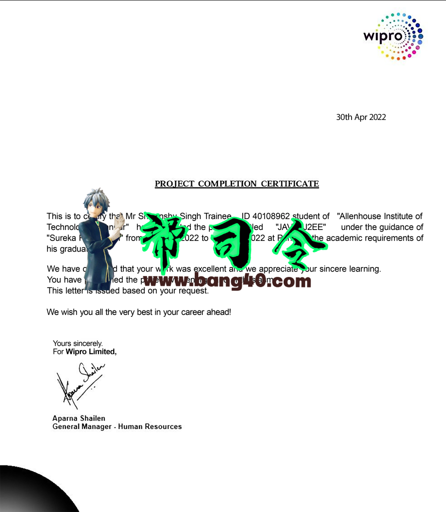 Wipro公司经验证明PSD模板