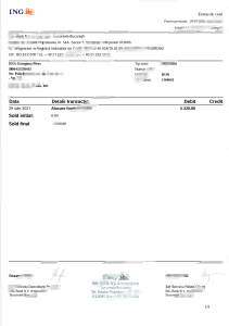 罗马尼亚ING银行对账单模板（Word和PDF格式）Romania ING Bank Statement Template in word and pdf format-帮司令