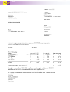 荷兰Nuon燃气公用事业账单Word及PDF模板Netherlands Nuon Gas Utility Bill Word And Pdf Template-帮司令