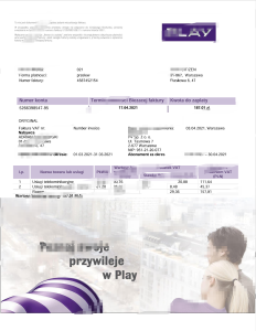 波兰公用事业账单 Word 和 PDF 模板版本 2Poland Play utility Bill Word And PDF Template Version 2-帮司令