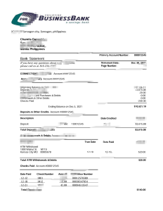 菲律宾商业银行银行对账单模板（Word 和 PDF 格式）Philippine Business Bank bank statement Template in word and pdf format-帮司令