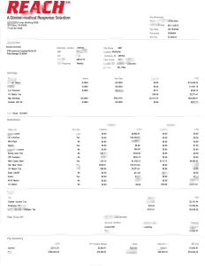 美国 REACH 航空医疗服务工资单 Word 和 PDF 模板USA REACH Air Medical Services Pay Stub Word And PDF Template-帮司令