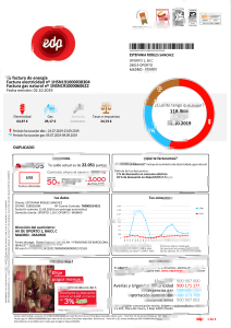 西班牙EDP能源账单Word和PDF模板（4页）Spain EDP Energy Bill Word And PDF Template (4 Pages)-帮司令